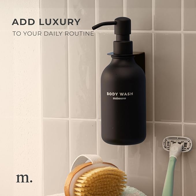 MaisoNovo Adhesive Soap Holder | Shampoo Bottle Holder Set of 2 - Image 5