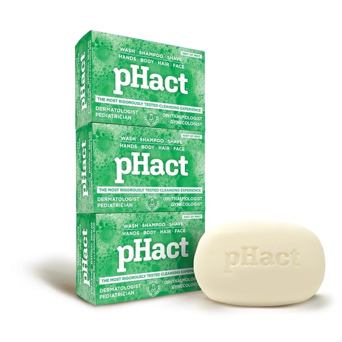 ANDREW LESSMAN pHact Moisture-Rich, Soap-Free Cleansing Bar Hint of Mint. - Image 2