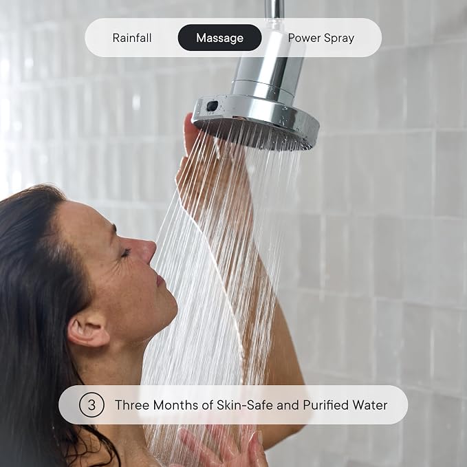 Qure Shower Filter Head for Hard Water, healthier Hair, Skin & Nails, High - Image 5