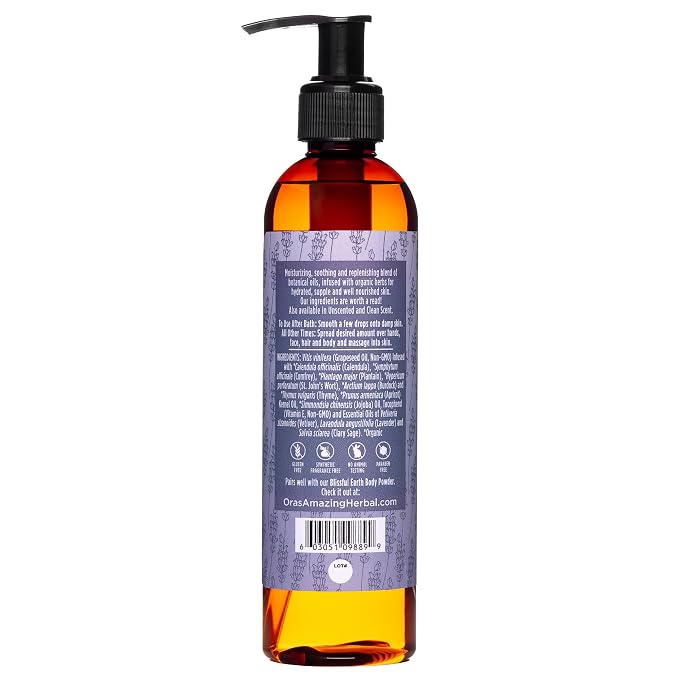 Ora's Amazing Herbal Lavender Bath Oil, Herbal Infused Moisturizing Shower and - Image 5