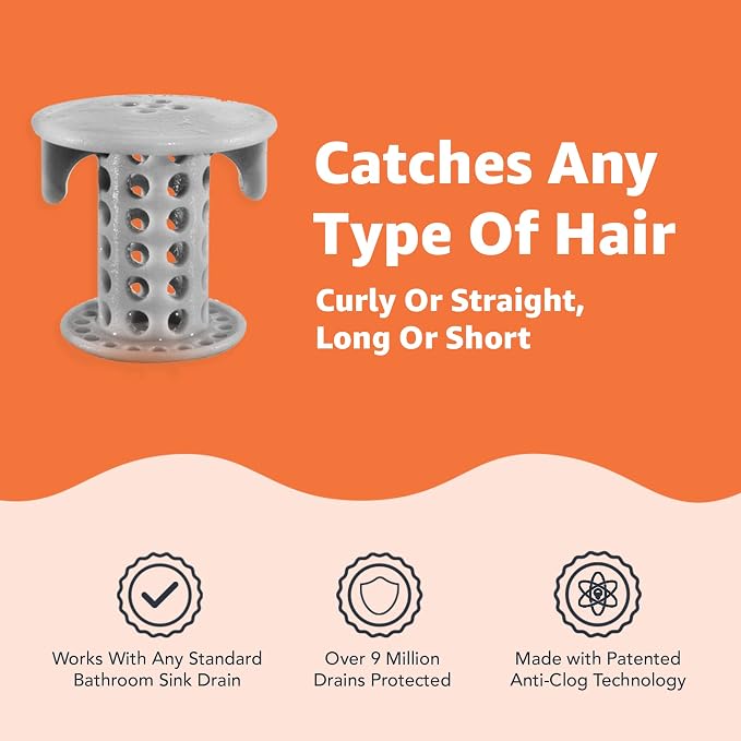 SinkShroom The Revolutionary Sink Drain Protector Hair Catcher/Strainer/Snare - Image 3