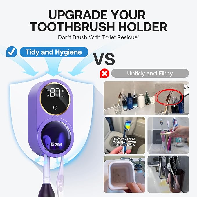 Bitvae Upgraded Tooth Brush Holder - Image 5