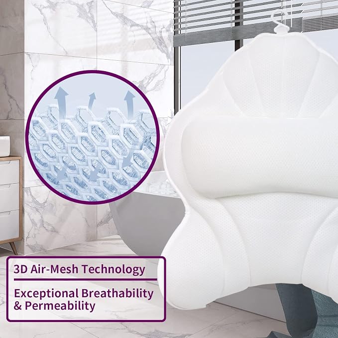 Extra Thick Large Bath Pillow - Image 2