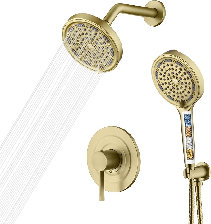 SUMERAIN Brushed Gold Shower System by SUMERAINFAUCETS