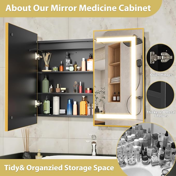 ROOMTEC Lighted Medicine Cabinet - Image 7