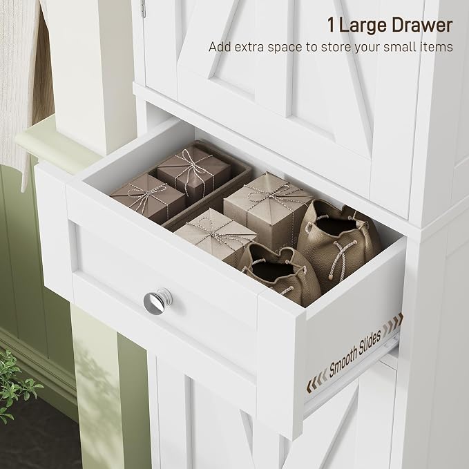 67" H Tall Bathroom Cabinet, Narrow Storage Cabinet - Image 5