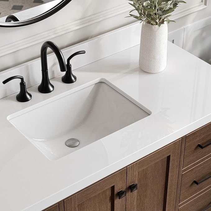 ARIEL Cambridge 49 Inch Single Rectangle Sink Bathroom Vanity - Image 3