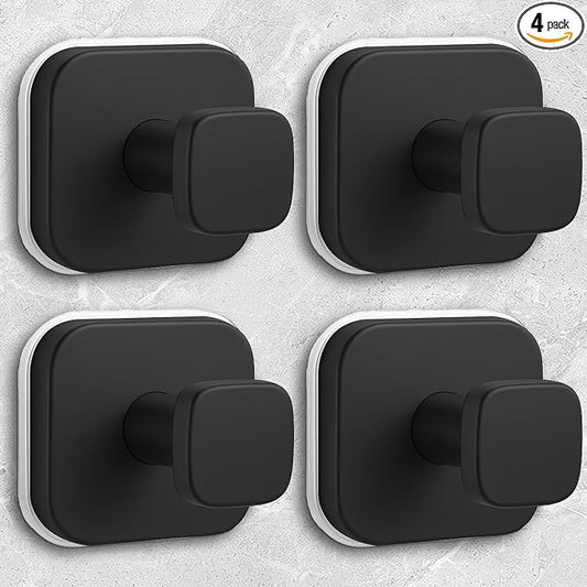 Shower Hooks for Inside Shower, Reusable Suction Cup Hooks for Glass Window by WingWider