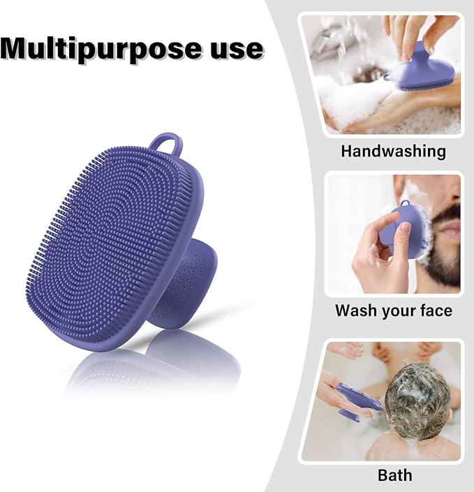2 Pack Face Scrubber, Silicone Facial Cleansing Brush - Image 3