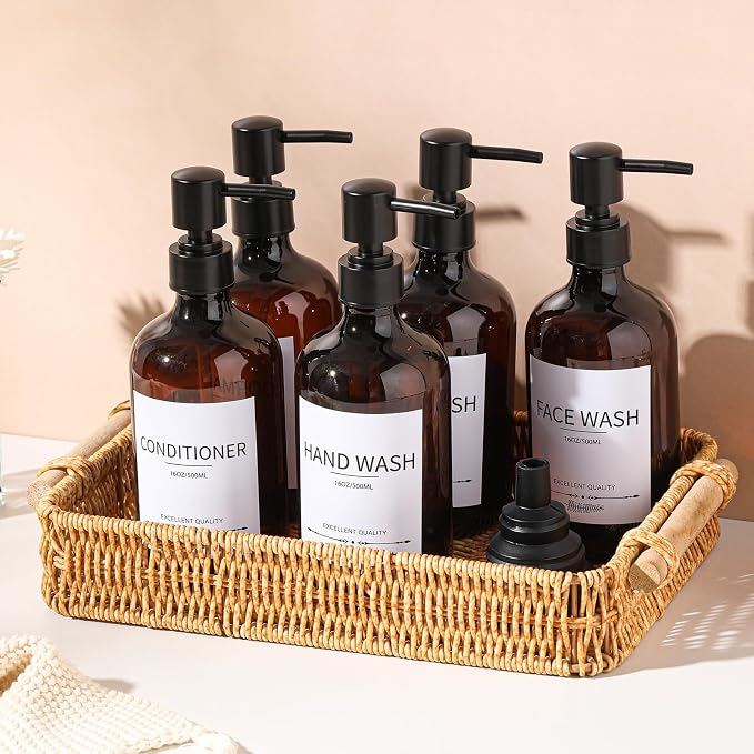 Shampoo and Conditioner Bottles, Shampoo Dispenser - Image 3