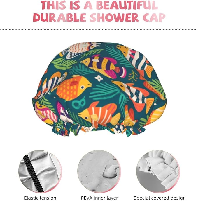 Double Layers Waterproof Shower Caps - Image 5