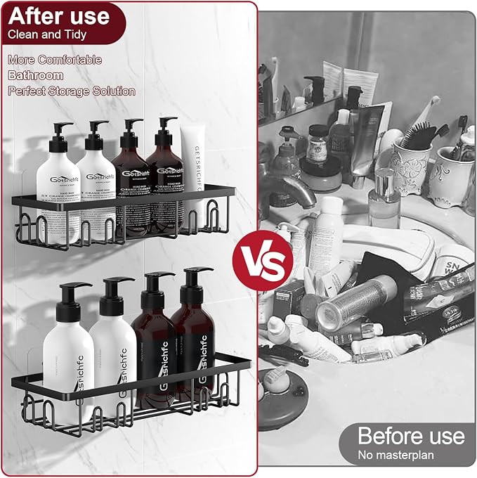 Adhesive Shower Caddy, Shower Shelves - Image 2
