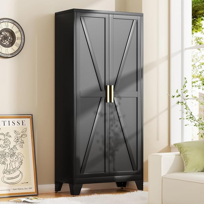 71H Tall Metal Storage Cabinet by Baborokicforyournewlife
