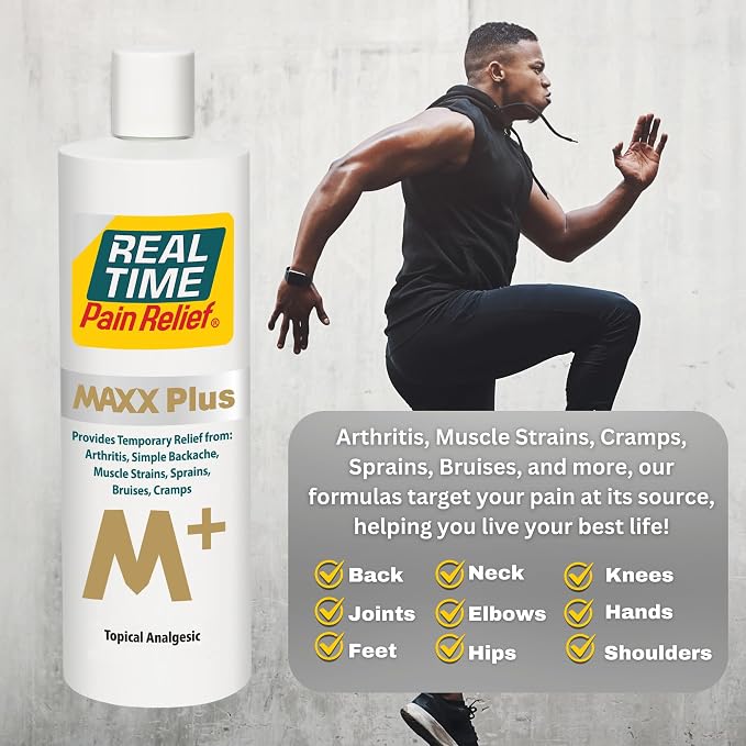 Real Time Pain Relief MAXX Plus - 12oz Bottle | Intensive Formula - Image 2