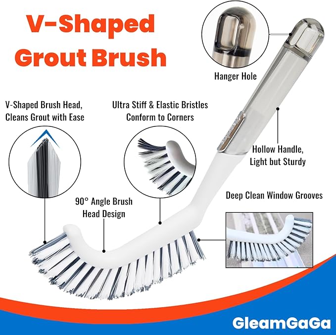 3 Pack Scrub Brush Set – Heavy-Duty Scrub Brushes - Image 3