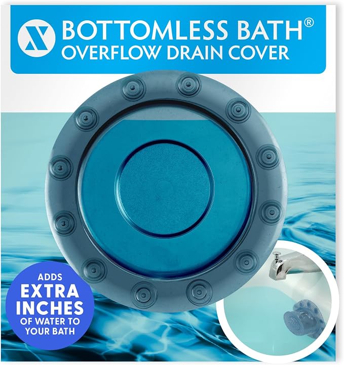 SlipX Solutions Bottomless Bath | Overflow Drain Cover by SlipXSolutions