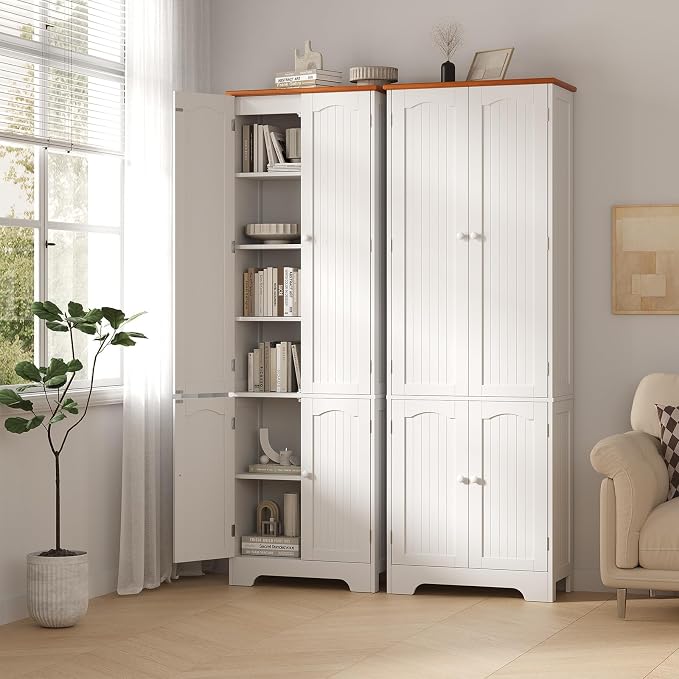 4 Door Pantry - 72.2'' Kitchen Cabinet by LotaToolsPremiumSelection