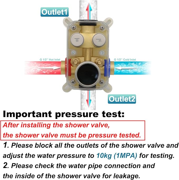 Digital Display Shower System Set 16 Inches Rain Fall Head Temperature Valve - Image 6