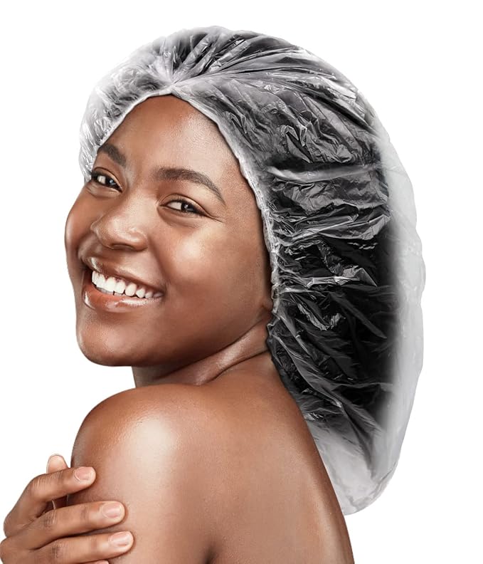 100Pcs XXL Oversized Disposable Plastic Shower Cap - Image 7