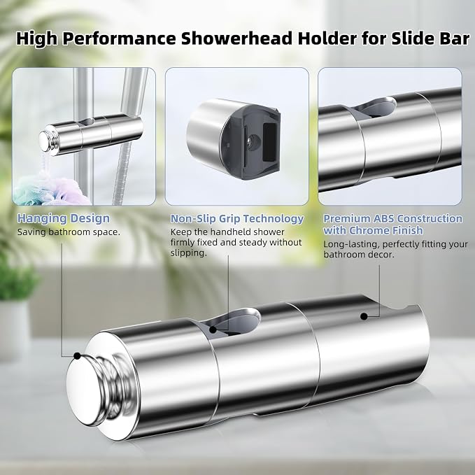 Hibbent Adjustable Shower Head Holder - Image 4