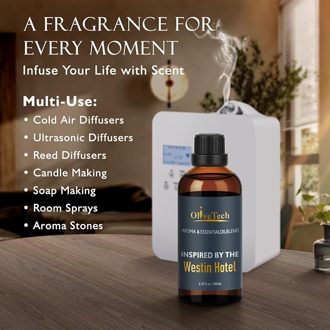Hotel Diffuser Oil Inspired by Westin Hotel Scent, OliveTech Aromatherapy - Image 4