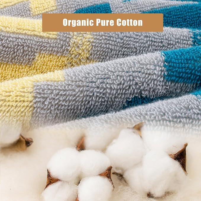 SEMAXE 18-Pack Bath Towel Set Include 6 Bath Towels, 6 Hand Towels, 6 Wash - Image 2