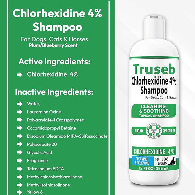 Truseb Topical Chlorhexidine 4% Shampoo - Image 2
