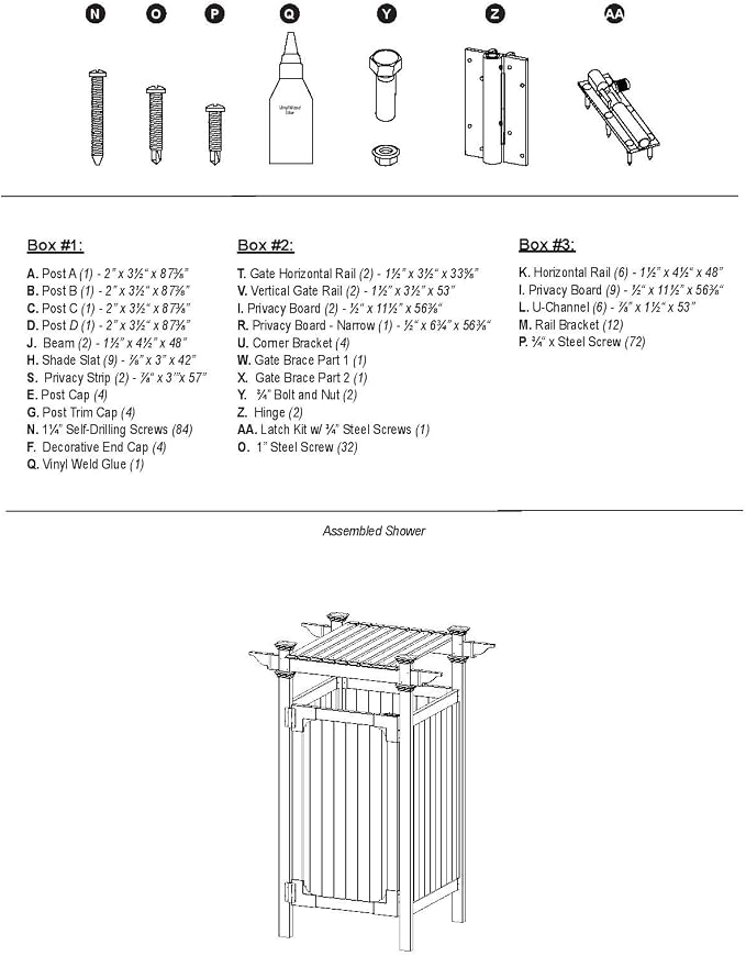 Zippity Outdoor Products Hampton Shower Enclosure - Image 12