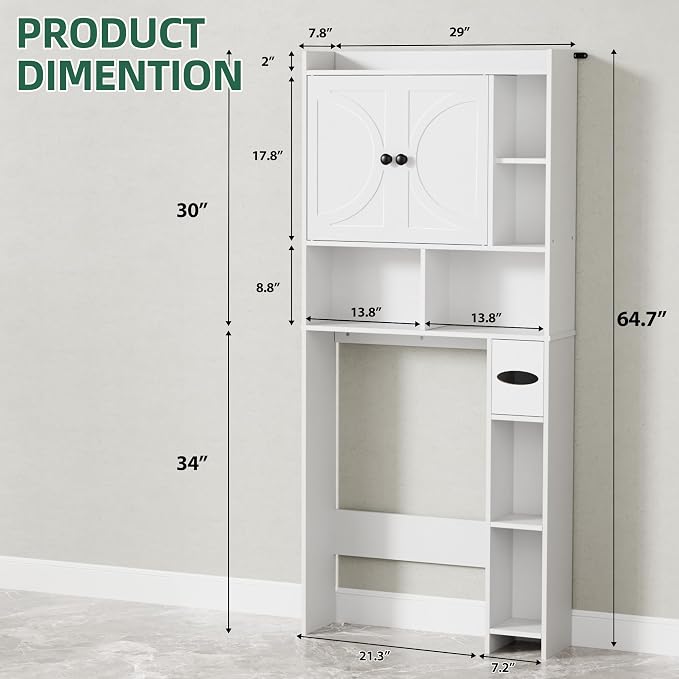 Over The Toilet Storage Cabinet - Image 2