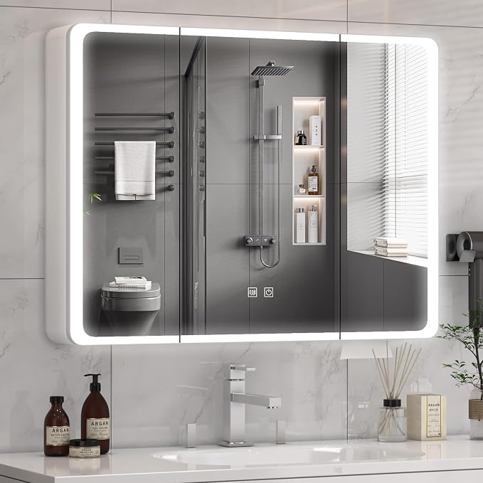 Lighted Bathroom Medicine Cabinet by Unknown