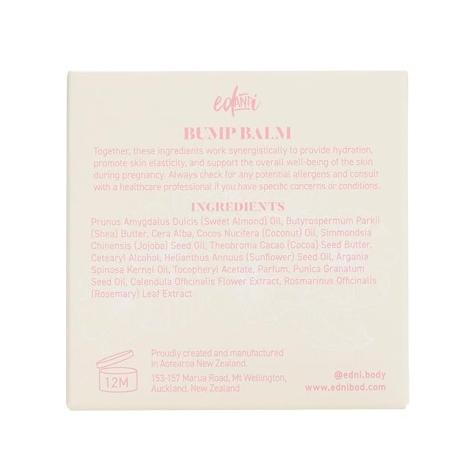 ed&i BUMP BALM for Pregnancy Stretch Mark Prevention, Belly Moisturizer for - Image 8