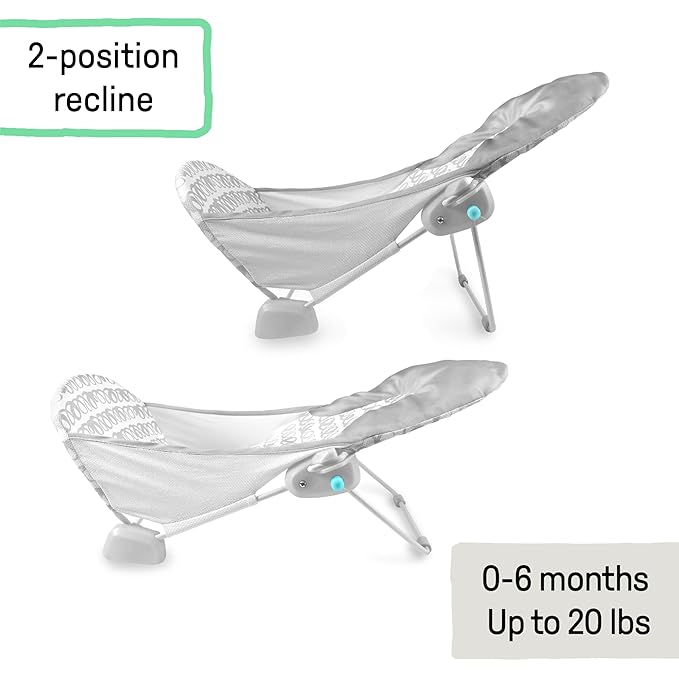 Ingenuity Foldaway 2-Position Baby Bath Seat, Adjustable Support - Image 5