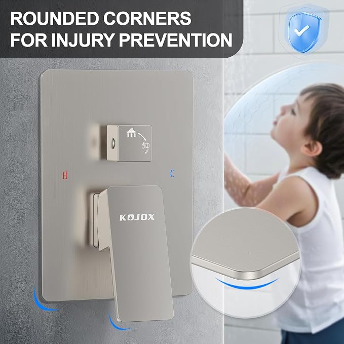 Kojox 12 Inch Ceiling mounted Shower System - Image 4