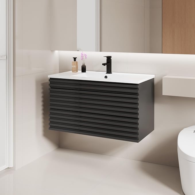 LUCKWIND 36" Floating Bathroom Vanity - Image 3