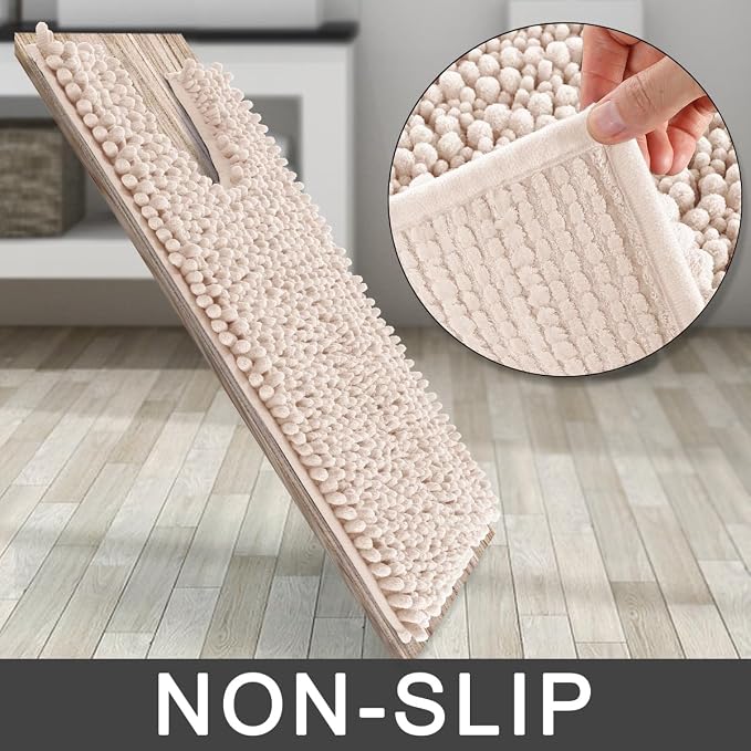 Yimobra Toilet Rug U Shaped Washable 24x20 Inch - Image 4