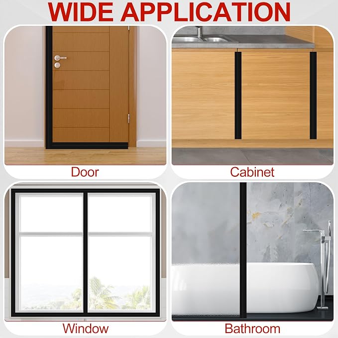 MYFAMIREA Door Weather Stripping 2IN x 40FT Door Draft Stopper Seal Tape - Image 7
