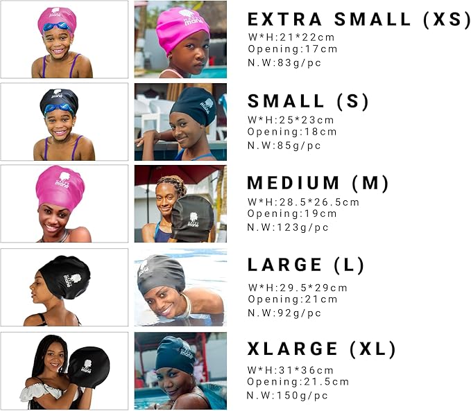 Silicon Swim Cap for Braids and Dreadlock - Image 2