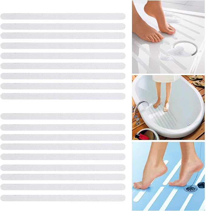 Non Slip Bath Stickers 18pcs, Safety Shower Treads Strips, Bathtub Anti-Slip - Image 5