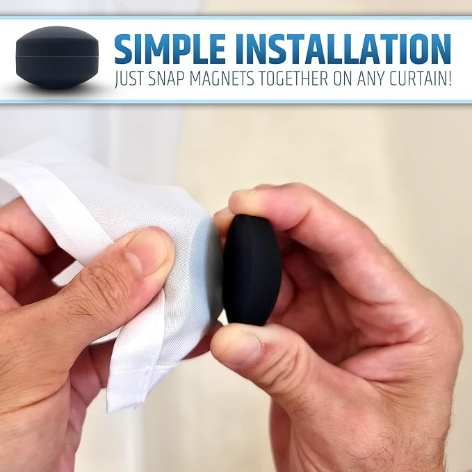 Powerful Anti-Billowing Magnetic Shower Curtain Weights - Image 3