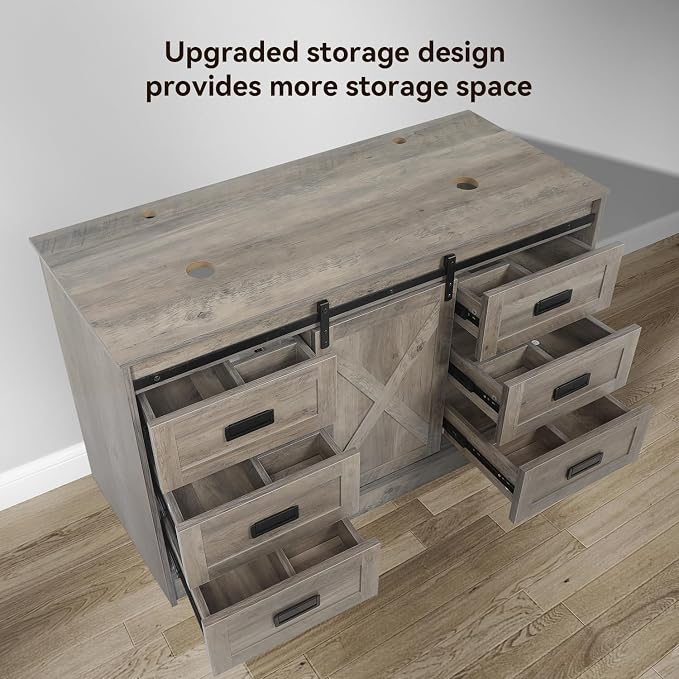 48 inch Barn Door Bathroom Vanity - Image 3