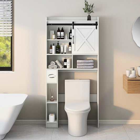 Vabches Over The Toilet Storage Cabinet, Farmhouse Storage Cabinet Over Toilet by Vabches