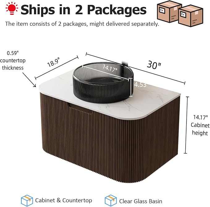 30" Floating Bathroom Vanity - Image 2