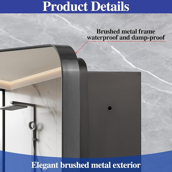 Bathroom Medicine Cabinet, Recessed & Surface Wall Cabinet - Image 5