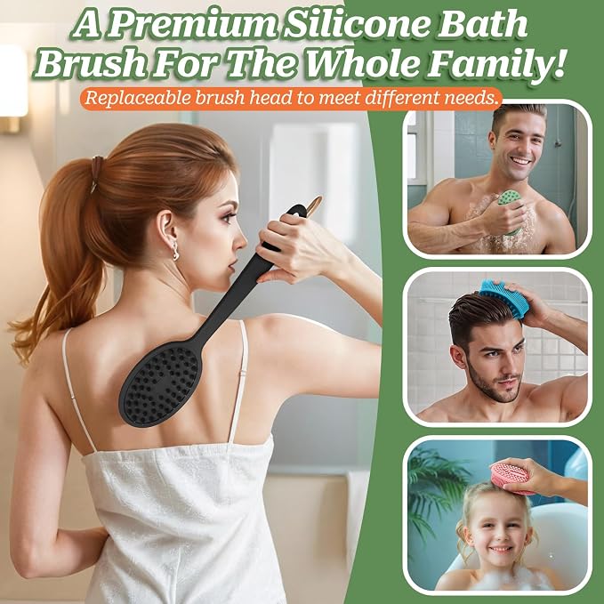 Silicone Back Scrubber, Soft Silicone Loofah - Image 6