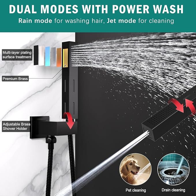 Enga Dual Shower Head Shower System - Image 4