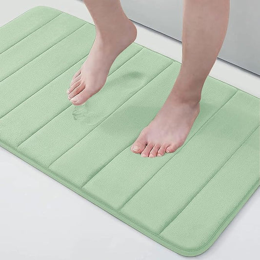 Buganda Memory Foam Bath Mat, Ultra Soft and Non-Slip Bathroom Rugs, Water by Buganda