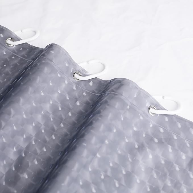 NTBAY EVA Semi-Transparent Clear Shower Curtain - Image 7