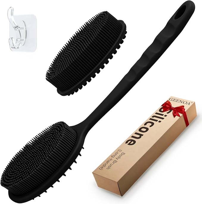 Silicone Back Scrubber, Soft Silicone Loofah by GEENOA