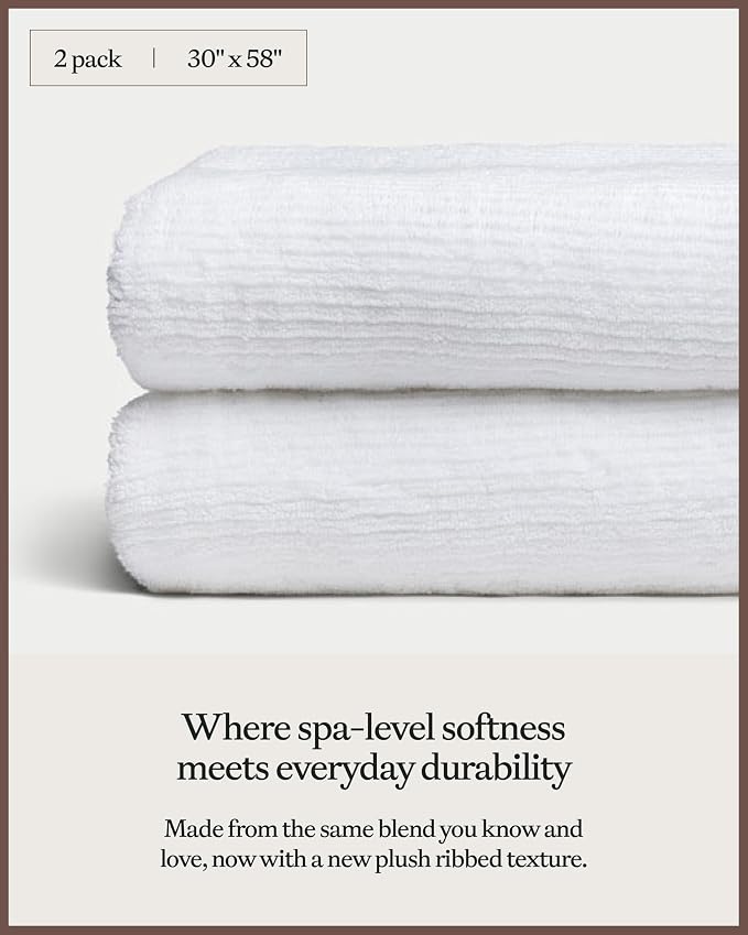 Cozy Earth Ribbed Bath Towel Set - Image 3