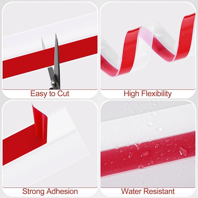 MYFAMIREA Door Weather Stripping 2IN x 40FT Door Draft Stopper Seal Tape - Image 4